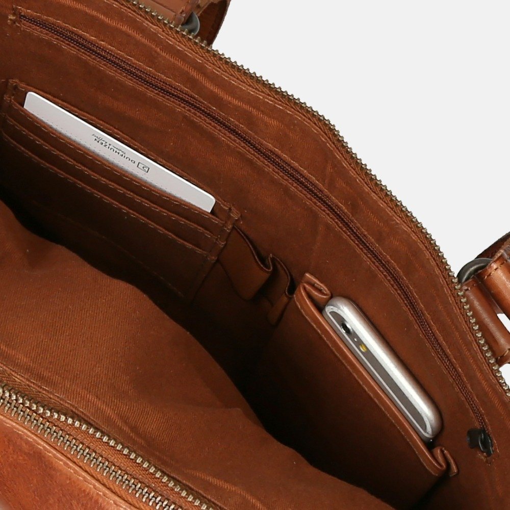 Bear Design – Leren Laptop Tas - Cognac - Afbeelding 5