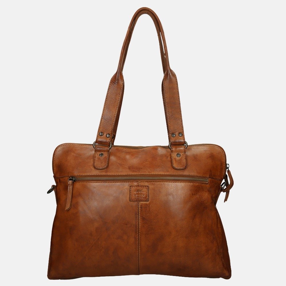 Bear Design – Leren Laptop Tas - Cognac - Afbeelding 3
