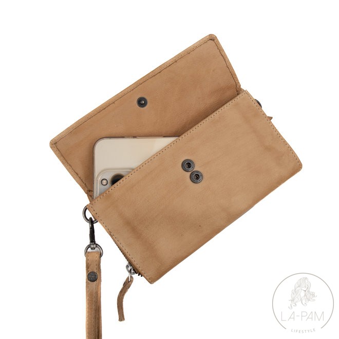 Bear Design – Leren Telefoontasje 'Lilian' - Ivory - Afbeelding 2