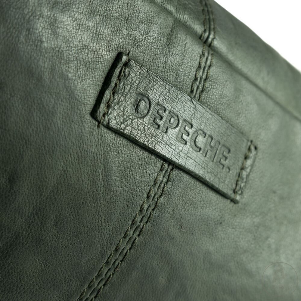 DEPECHE Bag – Bumbag in vintage look met voorvak – Donker Groen - Afbeelding 4