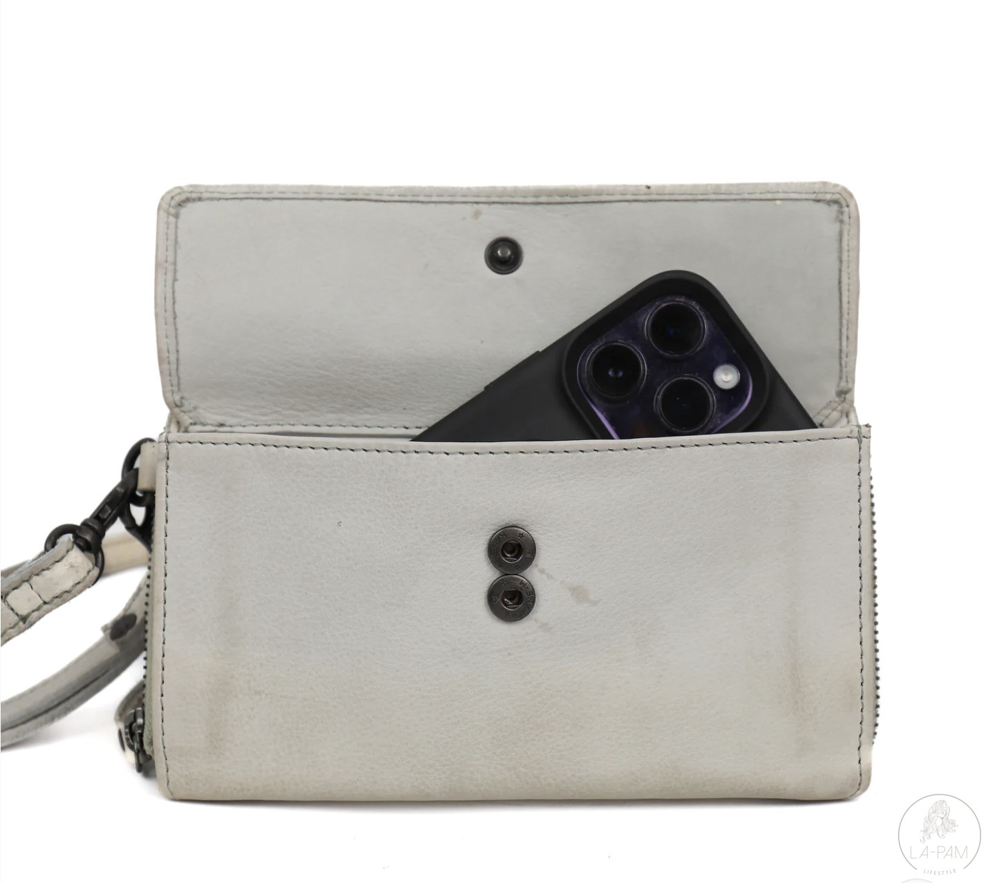 Bear Design – Leren Telefoontasje ‘Lilian’ - Bianco - Afbeelding 4