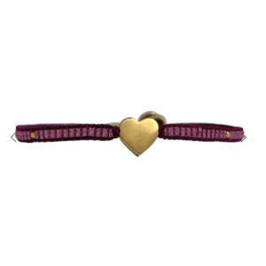 Ibu Jewels – Armband Jill Heart  - Maroon