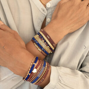 Alternative view of Ibu Jewels – Armband Jill Heart  - Maroon
