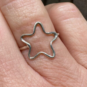 Blinckstar – Ring Sterling Zilver – Ster – Maat 18=M