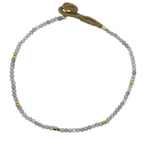 Ibu Jewels – Armband Lulu Stone Dot – Labradorite