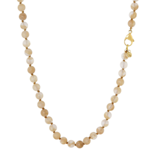 Ellen Beekmans – Lange Ketting – Gemstone  / warm geel
