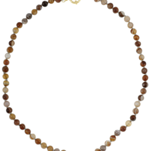 Ellen Beekmans – Fijne Ketting – Gemstone Agaat-Mêlée