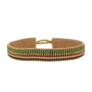 Ibu Jewels – Armband Half Cuff – Bamboo Green Mix