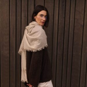 Cosy Chic – Sjaal 100% Cashmy – Sesame Melee