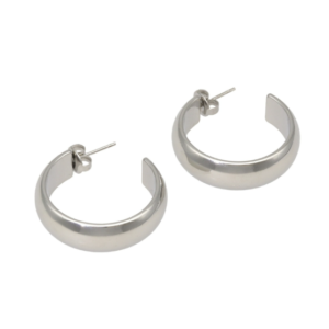 Camps & Camps – Oorringen – Stainless Steel Zilver