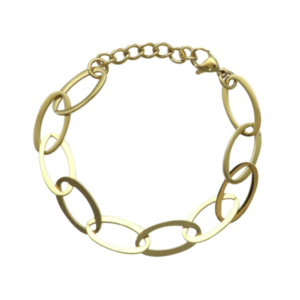 Camps & Camps – Armband Oval Hoops – Gold