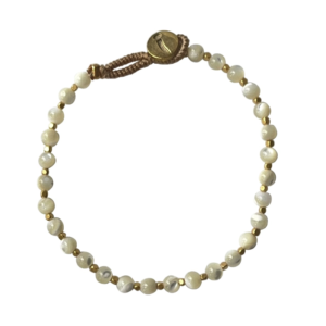 Ibu Jewels – Armband Bo Round – Mother of Pearl