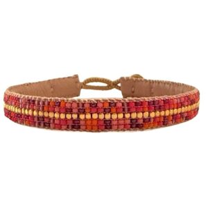 Ibu Jewels – Armband The Stripe Mix – Orange