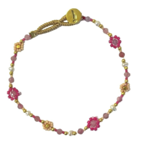 Ibu Jewels – Armband Lulu Flower – Fuchsia