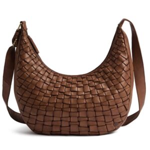 Depeche – Handgeweven Schouder Tas, Warschau – Vintage Cognac Rundleer