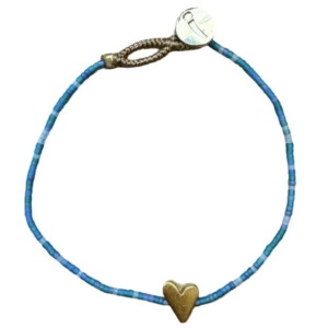 Ibu Jewels – Armband Lulu Heart – Mix Teal