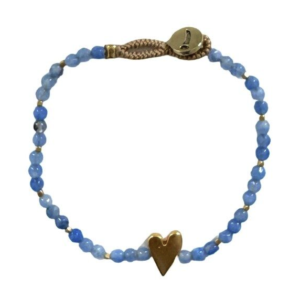 Ibu Jewels – Armband Lulu Rosie – Blauwe Chalcedony