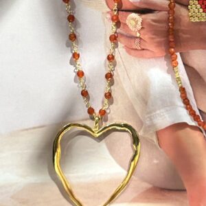 Ibu Jewels – Ketting Big Love – Carnelian