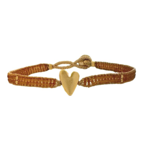 Ibu Jewels – Armband Jill Heart – Amber