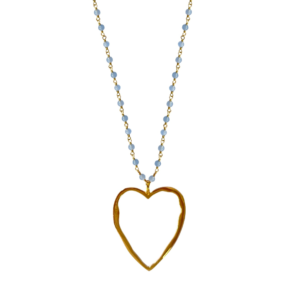 Ibu Jewels – Ketting Big Love – Blue Chalcedony