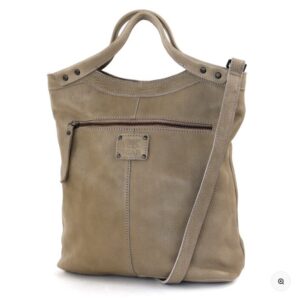 Alternative view of Bear Design – Leren Hand-/schoudertas 'Andrea' – Taupe