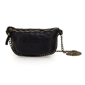 Campomaggi – Leren mini Heuptasje "ZOE" met studs – Black
