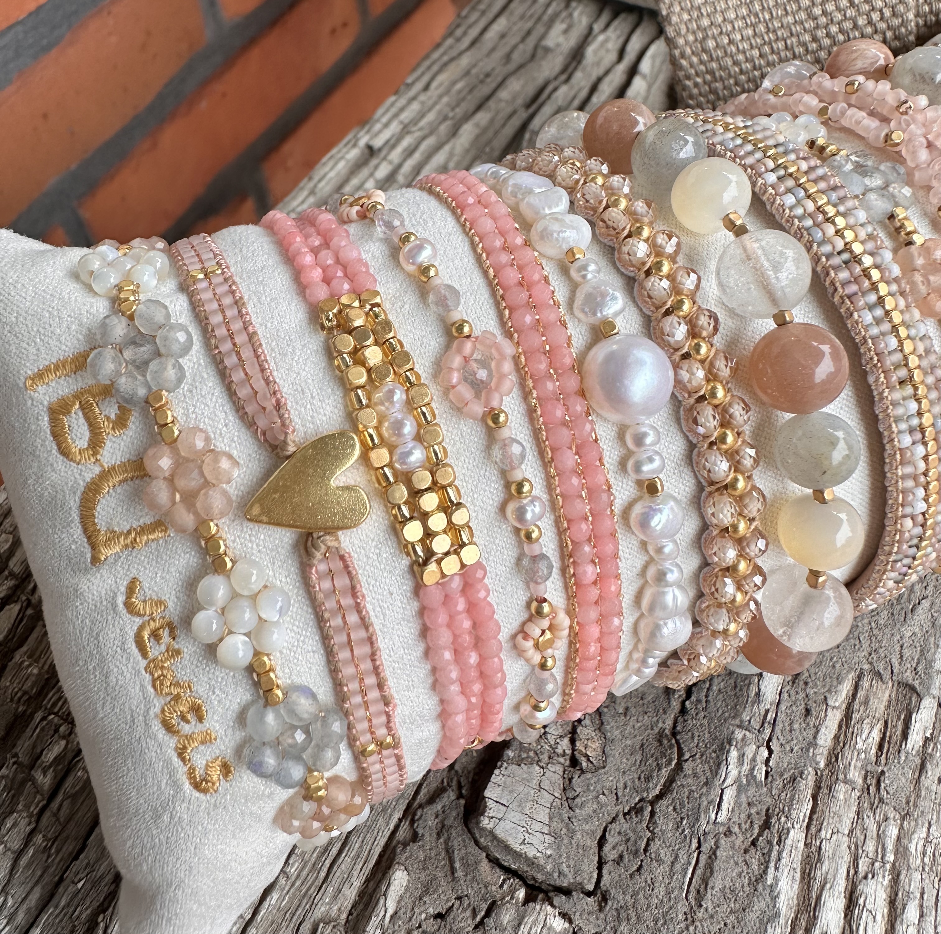 Ibu Jewels – Armband Lulu Lily – Pink Opal