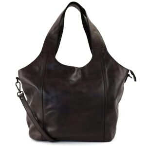 Bear Design – Leer, Ruime shopper/buideltas 'Aurora' – Brown