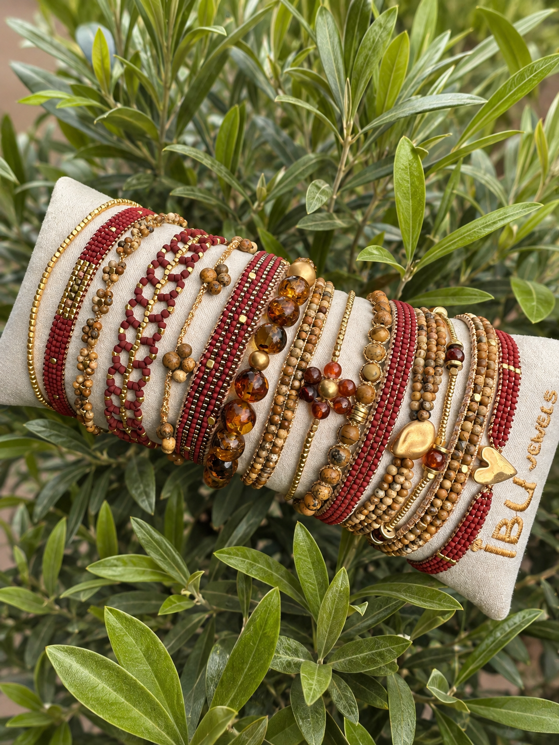 Ibu Jewels – Armband Pasha – Maroon