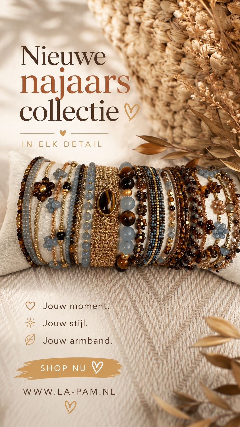 Ibu Jewels – Armband Pasha – Brown