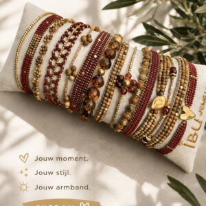 Alternative view of Ibu Jewels – Armband The Bar – Maroon