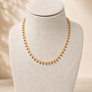 Ibu Jewels – Ketting Rey – Brown Garnet