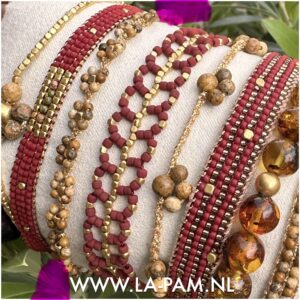 Ibu Jewels – Armband Lulu Stone Flowers – Desert Jasper