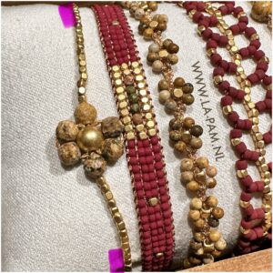 Ibu Jewels – Armband Lulu Daisy Flower – Desert Jasper