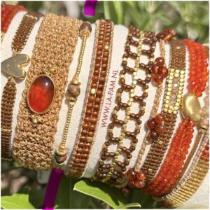 Ibu Jewels – Armband Lulu Moos – Brown Jasper
