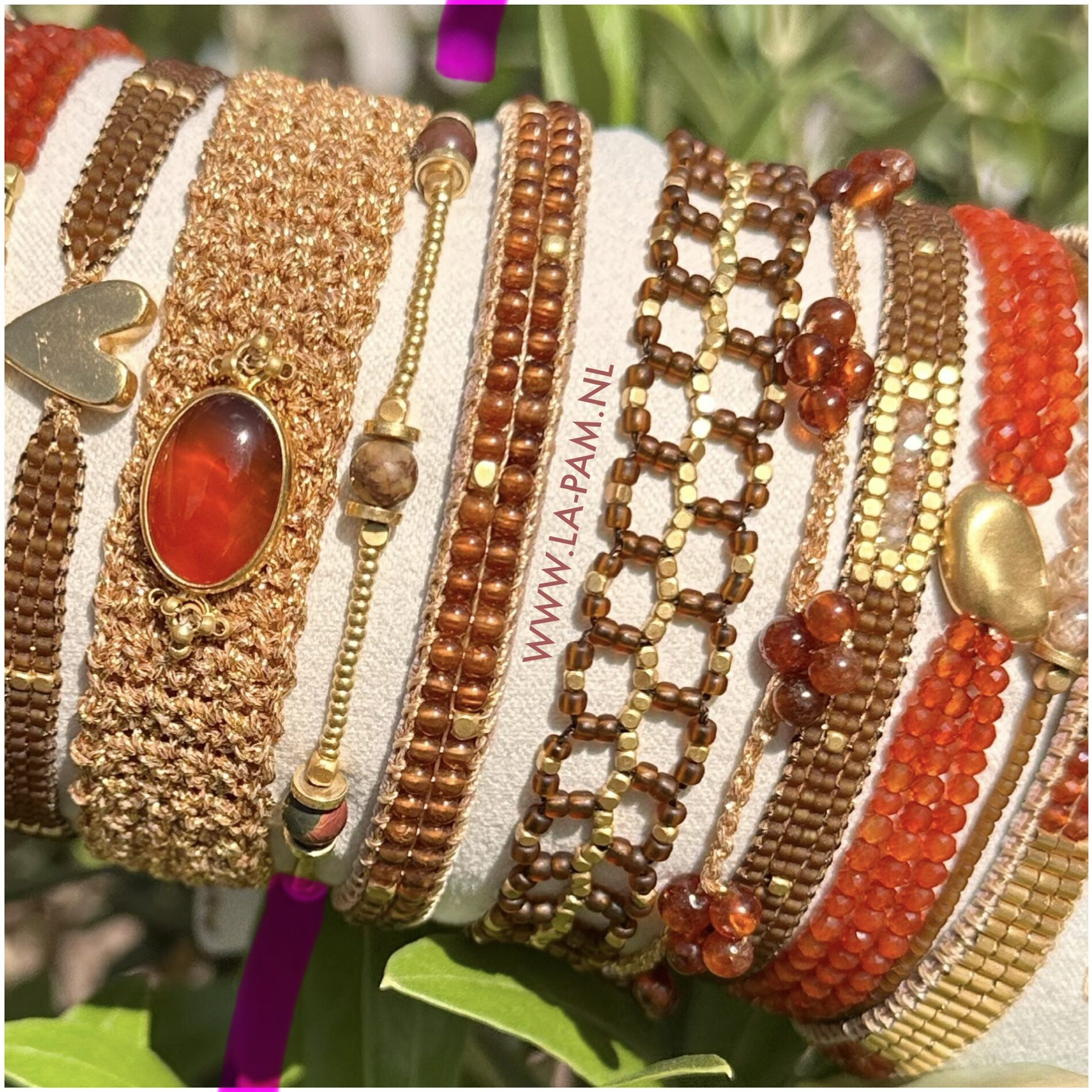 Ibu Jewels – Armband Lulu Moos – Brown Jasper