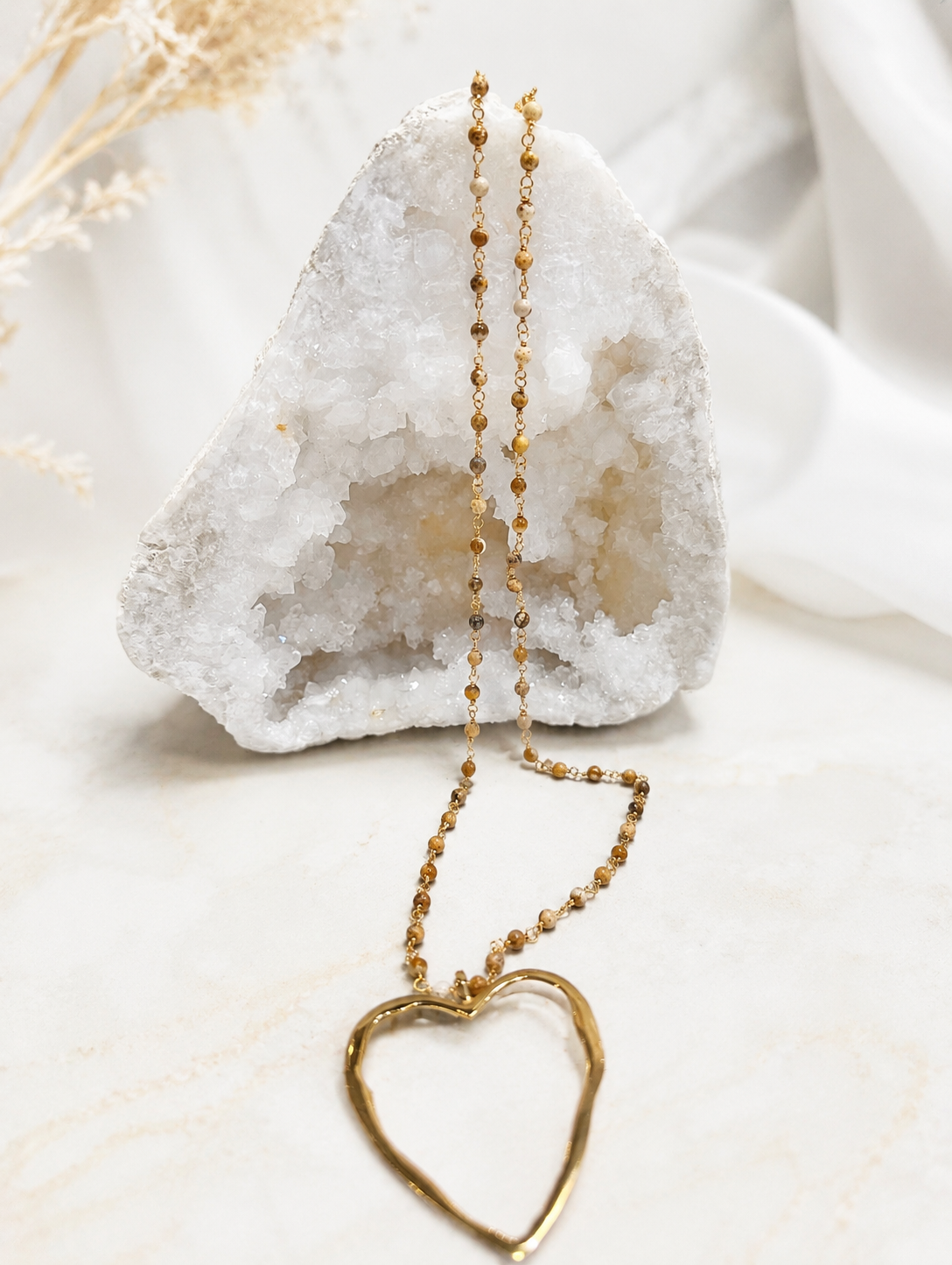 Ibu Jewels – Ketting Big Love - Desert Jasper