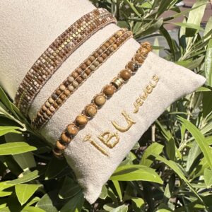 Alternative view of Ibu Jewels – Armband Cap Henry – Desert Jasper