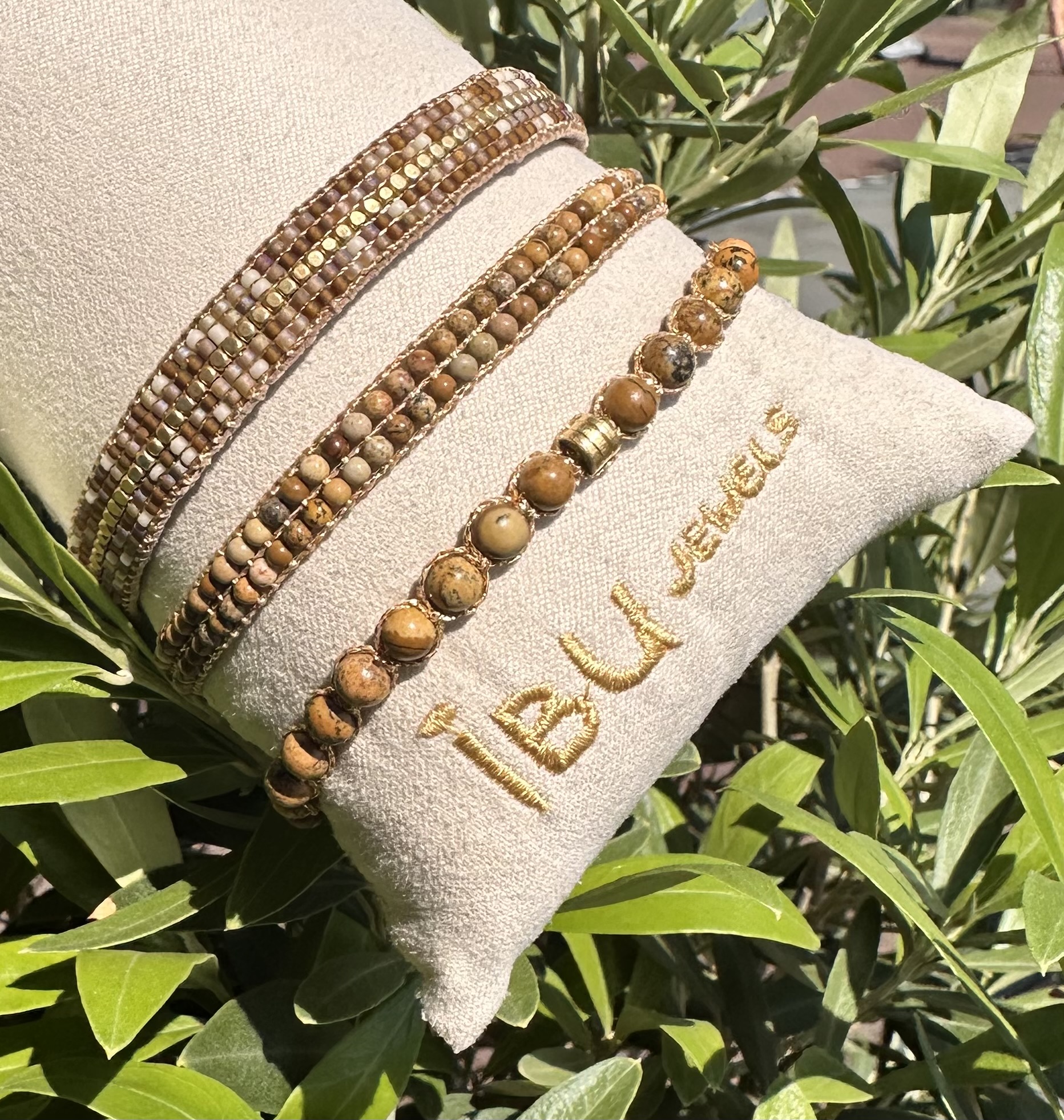 Ibu Jewels – Armband Cap Henry – Desert Jasper - Afbeelding 2