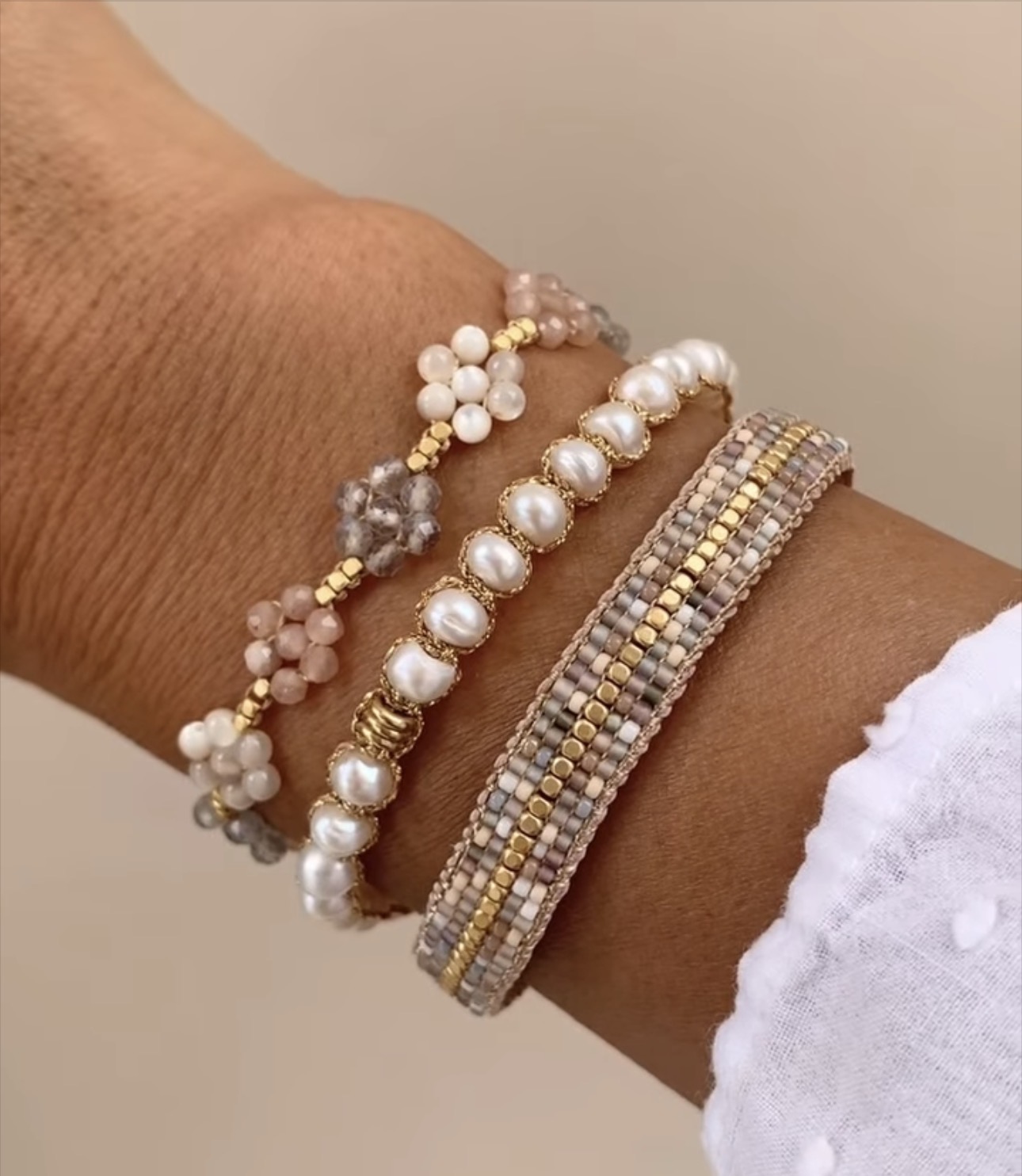Ibu Jewels – Armband The Stripe – Mix Soft - Afbeelding 2