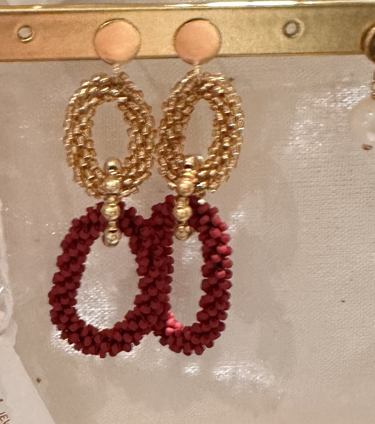 Ibu Jewels – Oorbel Troy – Maroon