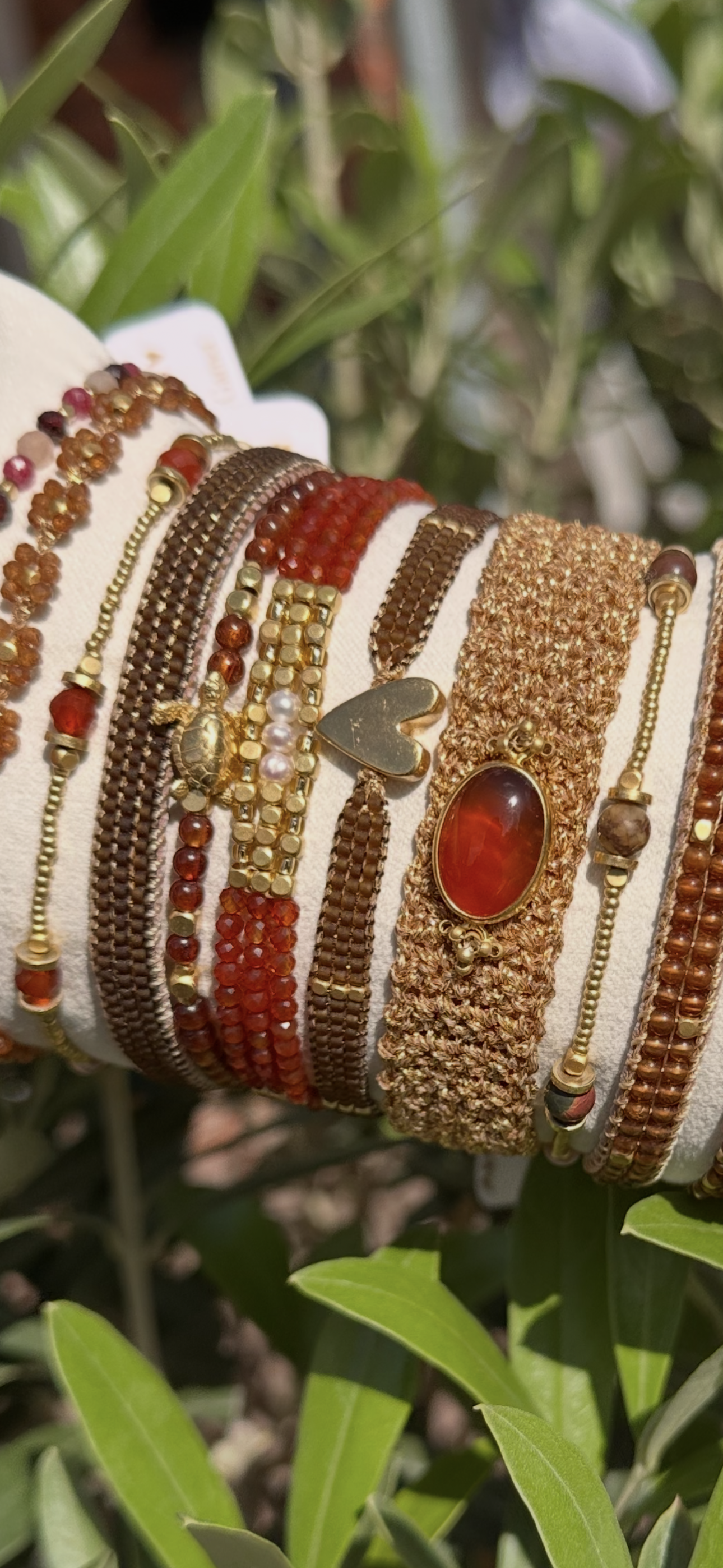 Ibu Jewels – Armband Jill Heart – Brown - Afbeelding 2