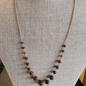 Ibu Jewels – Ketting Eva – Brown Garnet