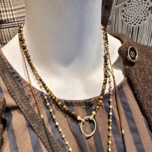 Alternative view of Ibu Jewels – Ketting Kelly – Tiger Eye