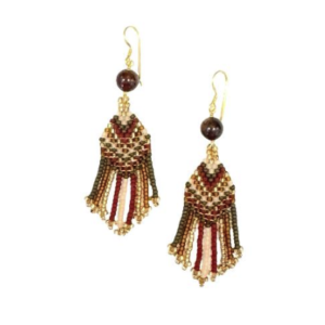 Ibu Jewels – Oorbel Sedona EAJmix – Maroon