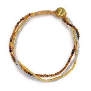 Ibu Jewels – Armband Lulu Dua – Mix Brown-Blue