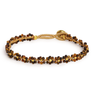 Ibu Jewels – Armband Lulu Stone Flowers – Tiger Eye