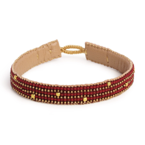 Ibu Jewels – Armband The Bar – Maroon