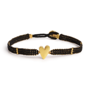 Ibu Jewels – Armband Jill Heart – Black