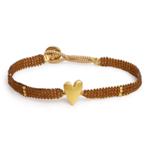 Ibu Jewels – Armband Jill Heart – Brown